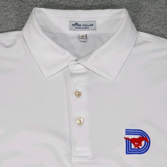 Peter Millar Summer Comfort Polo Shirt Mens XL White Performance Short Sleeve - Picture 1 of 11